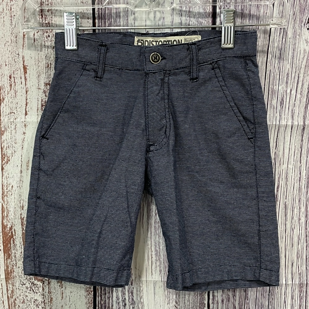 Distortion Boys Skate & Surf Style Shorts Grey Stripe Size 4  #4038